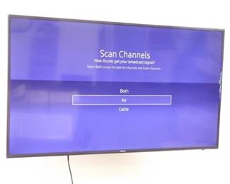 Wall Mounted Samsung 55" Smart TV Model #UN55KU6290FXZA with Remote
