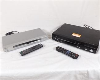 Sony Model #DVP-NS725P and Panasonic Model #DMR-EZ47V Media Players with Remotes

