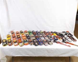 42 NASCAR, NHRA etc. 1:24 ect. Die Cast Cars with Boxes&nbsp;
