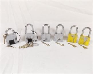 6 Abloy Enforcer 341 Locks with Keys
