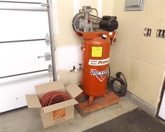 Atlas Copco 220v 2hp Prime Air Compressor and Accessories
