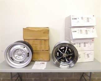 Set of 4 and a Set of 3 (7 Total) NEW and Refurbished Vintage Car Rims
