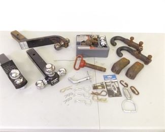 Lot of Ball Hitches, Pins, etc.
