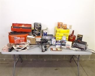 Large Lot of Misc. Auto Parts, Chargers, Filters, etc.
