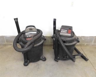 2 Craftsman Wet Dry Large Shop Vacs

