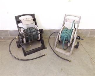 2 Hose Reels with Hoses
