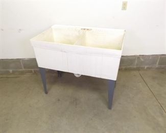 Fiberglass Double Slop Sink
