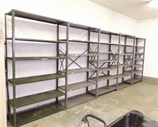 20' Linear Feet (240") of Metal Shelving

