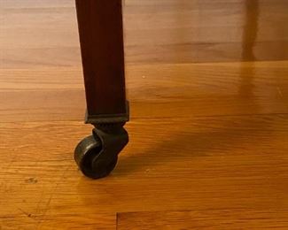 Side Buffet with one drawer and wheels 42"H x 40"w 16"D. Matching Sideboard Buffet Wine bar also available