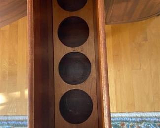 Antique Sideboard Buffet and Wine Bar Cabinet on wheels: 47"H x 78.5" W x 27"D . Matching Side Buffet also available