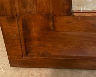 Measuring 8 feet high X 51 inches wide, this solidly constructed wood framed mirror is a jaw dropper!