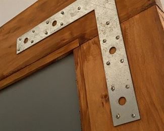 Measuring 8 feet high X 51 inches wide, this solidly constructed wood framed mirror is a jaw dropper!