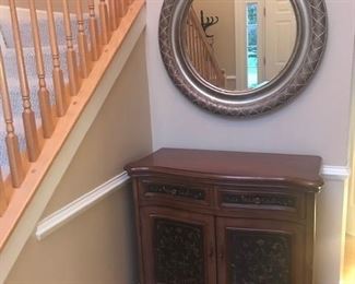Cabinet and mirror  Cabinet 39" Tx35"Wx17"D 