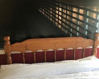 Full size metal bed frame and headboard