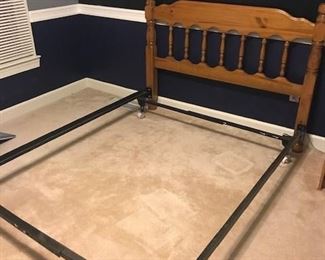 Full size bed frame and headboard (I have 2 of these that match).   Full size comforters as well