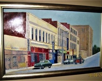 Barbara MacDonald, Beacon Street Back Side  Unsigned but was removed from Artist's Easel by Owner 