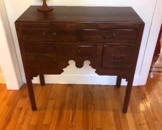 Solid wood demure server