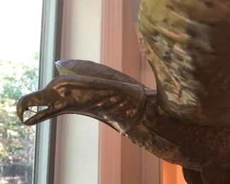 Up close of copper weathervane