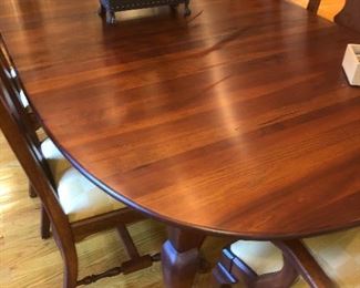 Solid wood Queen Anne dining table