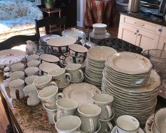 Lots of dinnerware