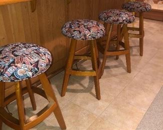 Set of four quality barstools