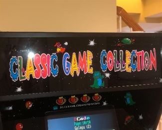 Arcade size video machine with numerous games on it