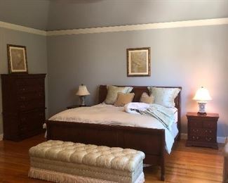 Great Bedroom set , Pennsylvania house , including bed two nightstands, dresser w/mirror and chest on chest 