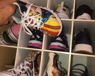 Interesting sneakers, shoes, boots, clothing