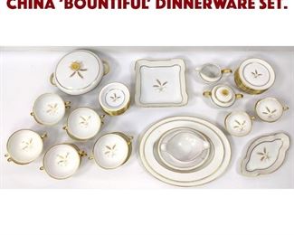 Lot 84 EMPTY 46pc ROSENTHAL China Bountiful Dinnerware Set.