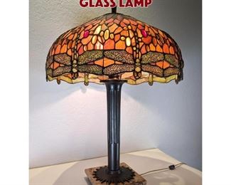 Lot 121 Leaded Glass Lamp Leaded Glass Lamp