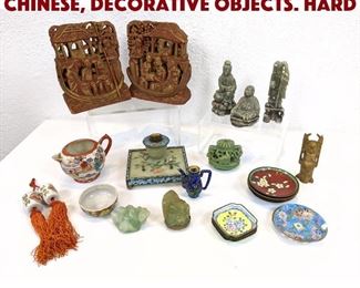 Lot 133 Lot of Asian, Mostly Chinese, Decorative Objects. Hard