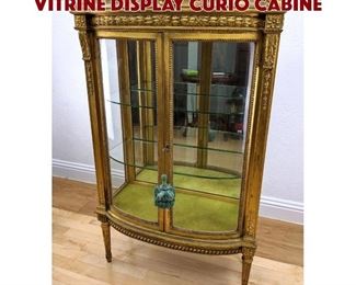 Lot 156 French Gilt Painted Carved Vitrine Display Curio Cabine
