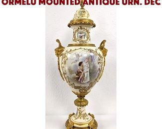 Lot 189 SEVRES French Porcelain Ormelu Mounted Antique Urn. Dec
