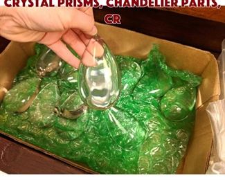 Lot 191 5 Drawers Assorted Crystal Prisms, Chandelier parts, Cr