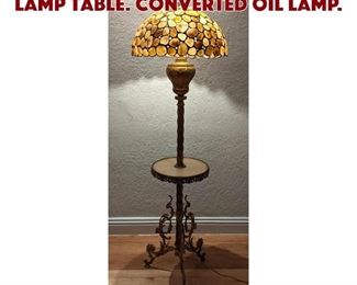 Lot 199 Bradley Hubbard Style Lamp Table. Converted Oil Lamp.
