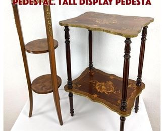 Lot 276 2pc French Style Table Pedestal. Tall display pedesta