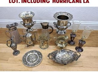 Lot 279 Lg 12pc Fancy Silver Plate Lot. Including Hurricane La