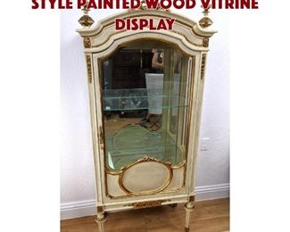 Lot 402 Contemporary French Style Painted Wood Vitrine Display 
