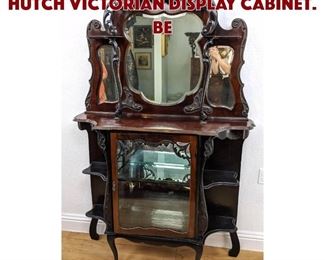 Lot 421 Antique Carved Wood Hutch Victorian Display Cabinet. Be