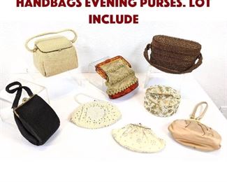 Lot 431 8pc Vintage Ladies Handbags Evening Purses. Lot include