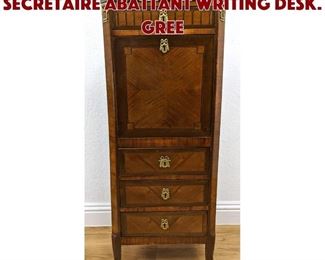 Lot 463 French Marquetry Secretaire Abattant Writing Desk. Gree