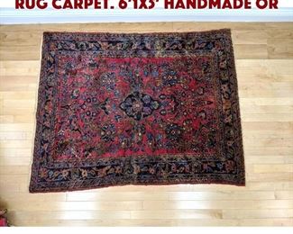 Lot 535 61x5 Handmade Oriental Rug Carpet. 61x5 Handmade Or