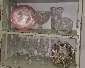 Much china and glassware