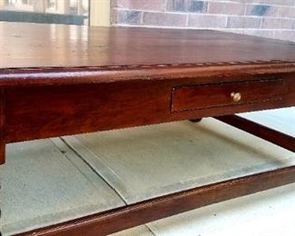 Solid walnut coffee table