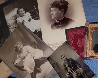 St. Joseph cabinet and real life photos, plus tintypes