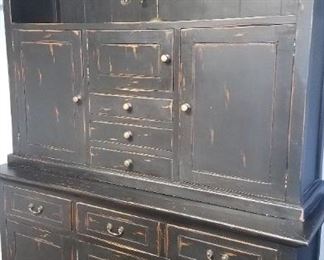 Great selection of furniture!! 2 pcs. distressed pine hutch