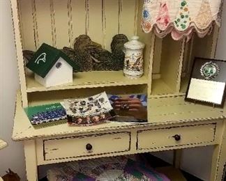 2 pcs. painted hutch