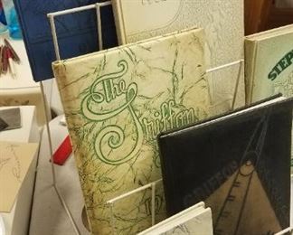 St Joseph Central High School vintage yearbooks. Wakitan 1949, 1951 and 1952. Missouri Western Griffon yearbooks 1953 and 1954