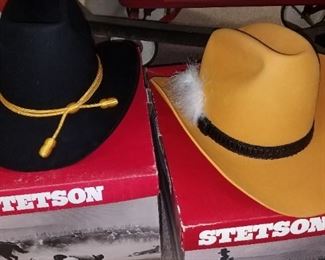 Stetson hats, black and gold!!