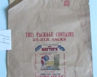 Vintage Eastern NC Corn Meal Bag